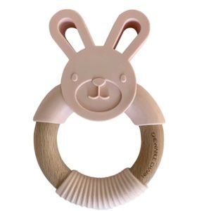 NWT: Chewable Charm Bunny Teether - Ballet Slippers